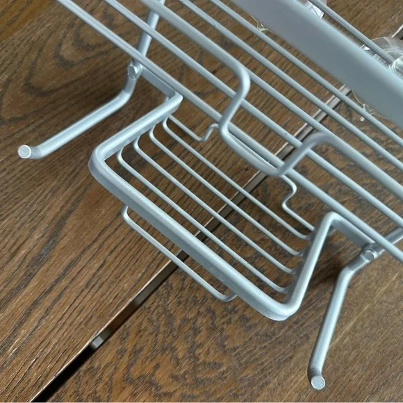 Zenna Home Rustproof Hanging Shower Caddy Satin Chrome Sturdy Metal - Picture 7 of 11